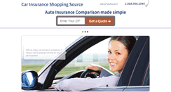 Desktop Screenshot of carinsuranceshoppingsource.com